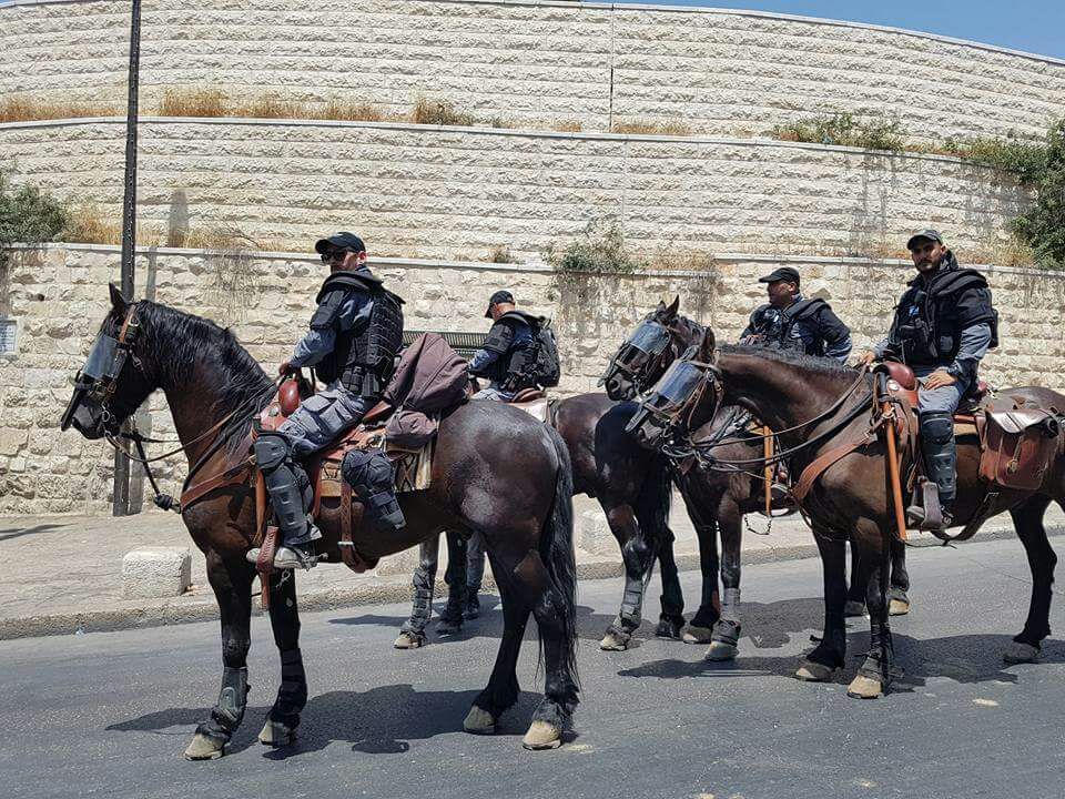 الالاف يؤدون صلاة الجمعة في شوارع القدس ومواجهات قرب باب الأسباط واطلاق قنابل مسيلة للدموع في بيت لحم بعد انتهاء صلاة الجمعة